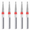 Conical, Truncated 1.4 mm Dia. Fine Grit Diamond Bur 5 per pack. 168.14F1