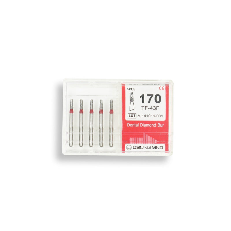 Conical, Truncated 1.4 mm Dia. Fine Grit Diamond Bur 5 per pack. 168.14F1