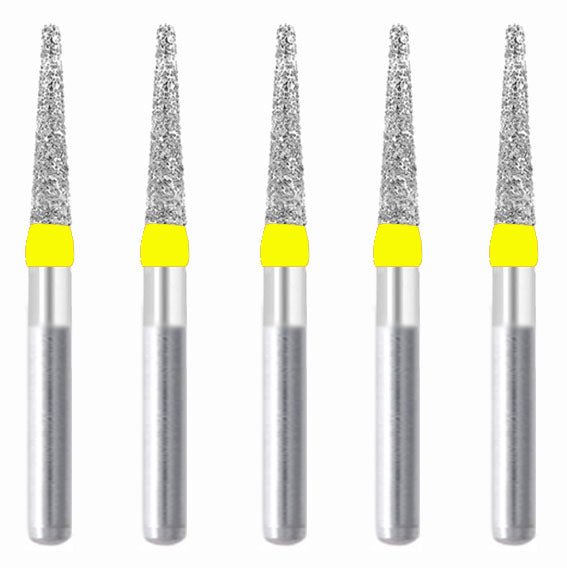 Conical, Truncated 1.6 mm Dia. Extra Fine Grit Diamond Bur 5 per pack. 168.16EF2