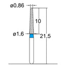 Conical, Truncated 1.6 mm Dia. Medium Grit Diamond Bur 5 per pack. 168.16M4