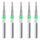Conical, Truncated 1.7 mm Dia. Coarse Grit Diamond Bur 5 per pack. 168.17C1 - Osung USA