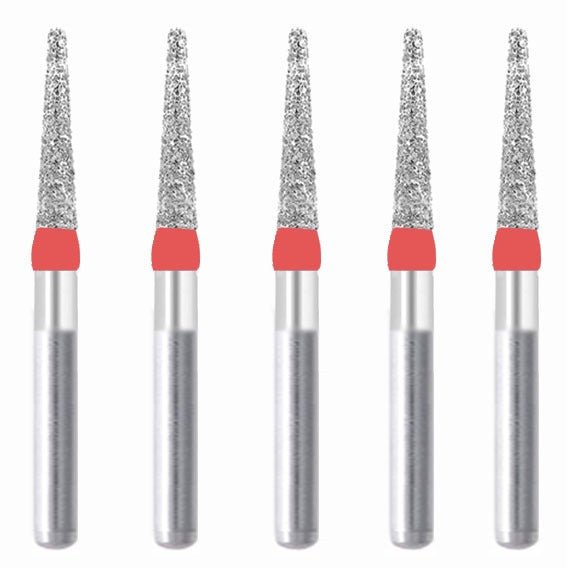 Conical, Truncated 1.8 mm Dia. Fine Grit Diamond Bur 5 per pack. 168.18F2