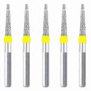 Conical, Truncated 2.1 mm Dia. Extra Fine Grit Diamond Bur 5 per pack. 168.21EF2