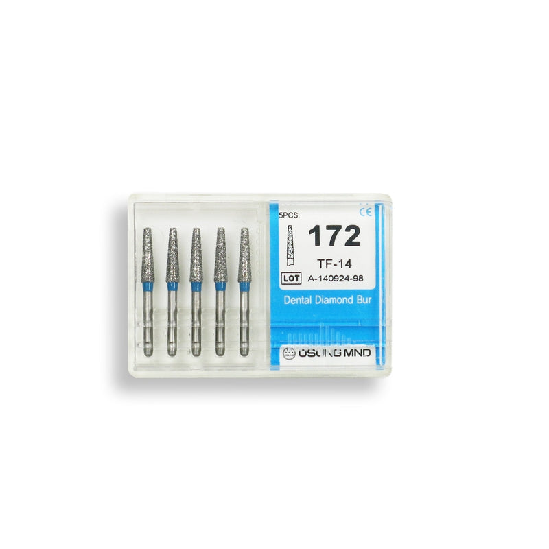 Conical, Truncated 2.3 mm Dia. Medium Grit Diamond Bur 5 per pack. 168.23M1