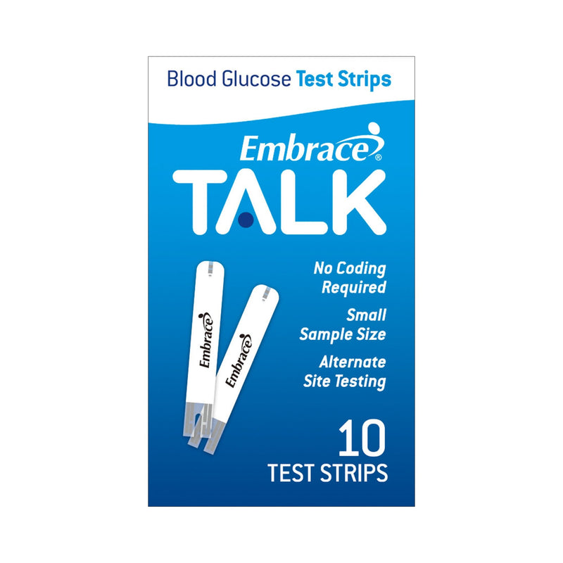 Omnis Health Embrace Blood Glucose Test Strips 10/VIAL -APX03AB0302