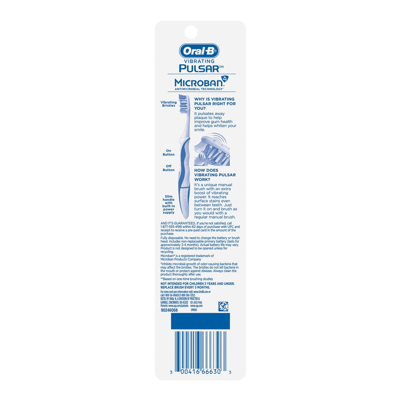 TOOTHBRUSH, ORAL-B PULSAR SOFT 1/EACH -30041666630