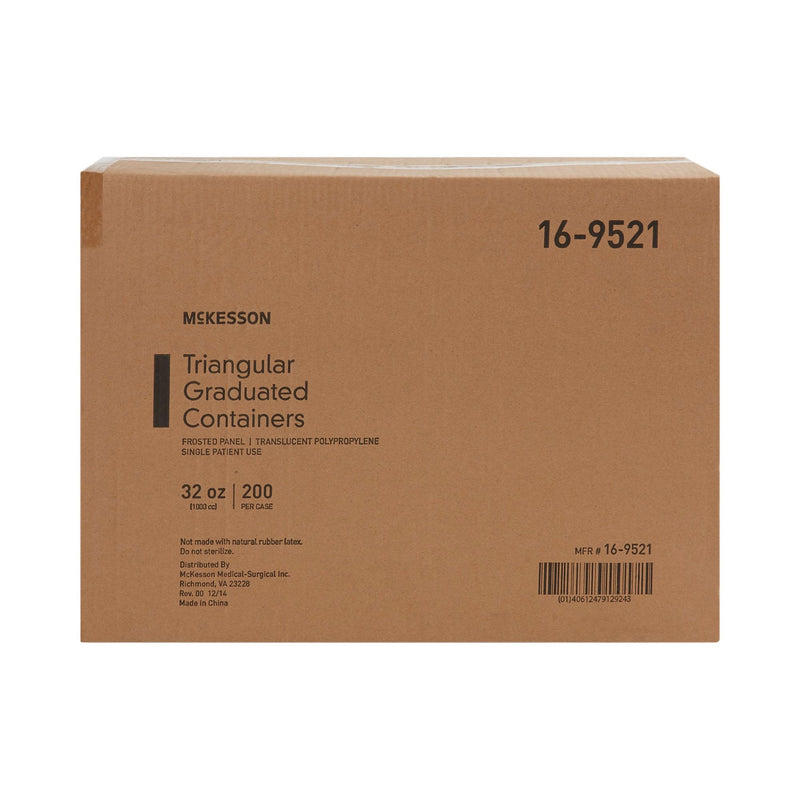 McKesson Triangular Graduated Container, 32 ounce capacity 1/EACH -16-9521