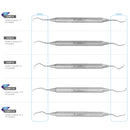 OSUNG SURGICAL CURETTE SET FOR SOFT TISSUE REMOVAL | N-140 - Osung USA