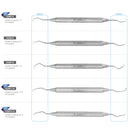 OSUNG SURGICAL CURETTE SET FOR SOFT TISSUE REMOVAL | N-140 - Osung USA