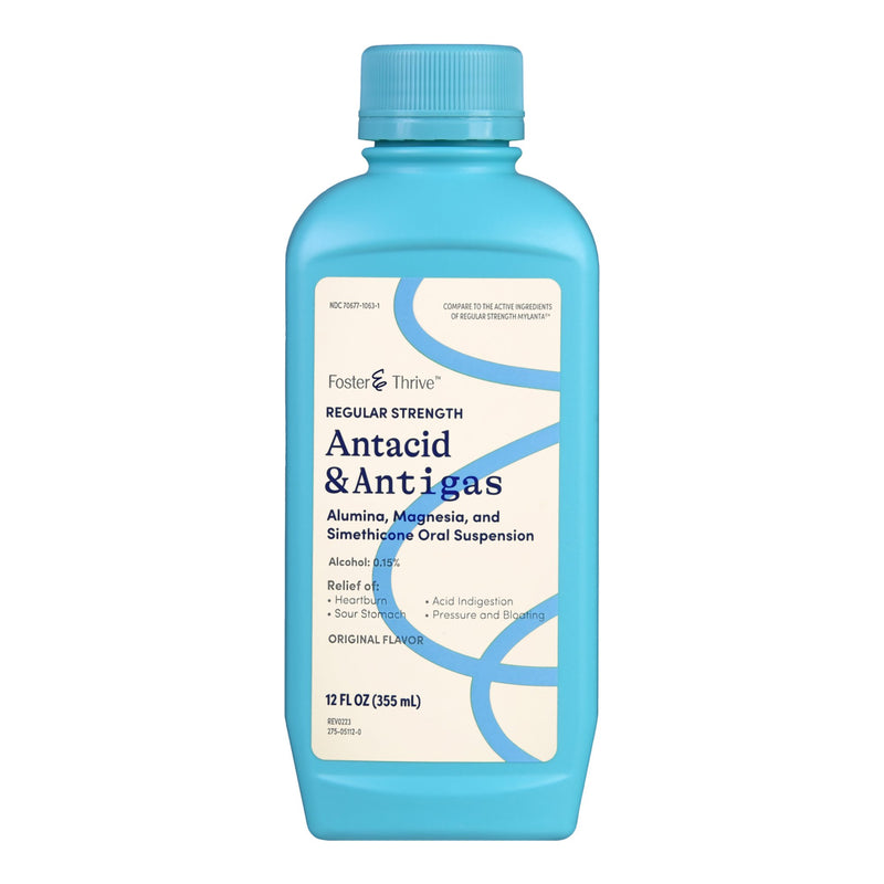 FOSTER & THRIVE™ ANTACID & ANTIGAS ALUMINA, MAGNESIA & SIMETHICONE ORAL LIQUID, SOLD AS 1/BOTTLE MCKESSON 70677106301