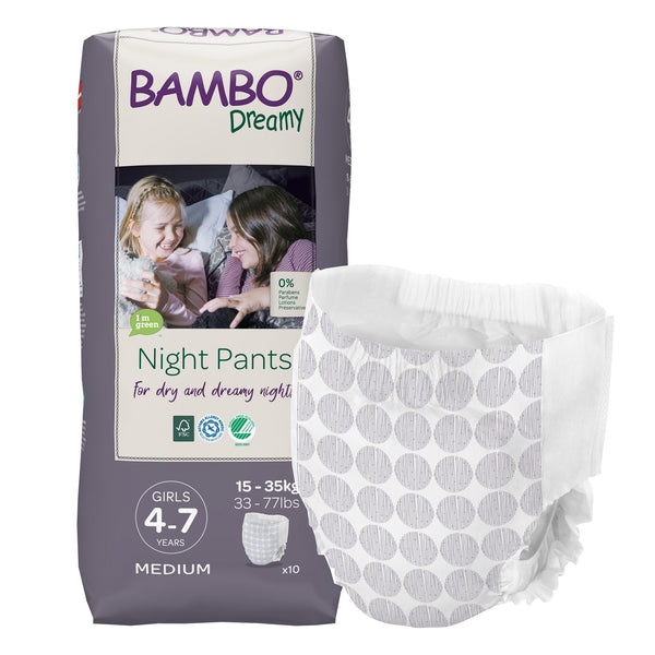 BAMBO® DREAMY TRAINING PANTS, FOR GIRLS 4 – 7 YEARS OLD, SOLD AS 60/CASE ABENA 1000018874