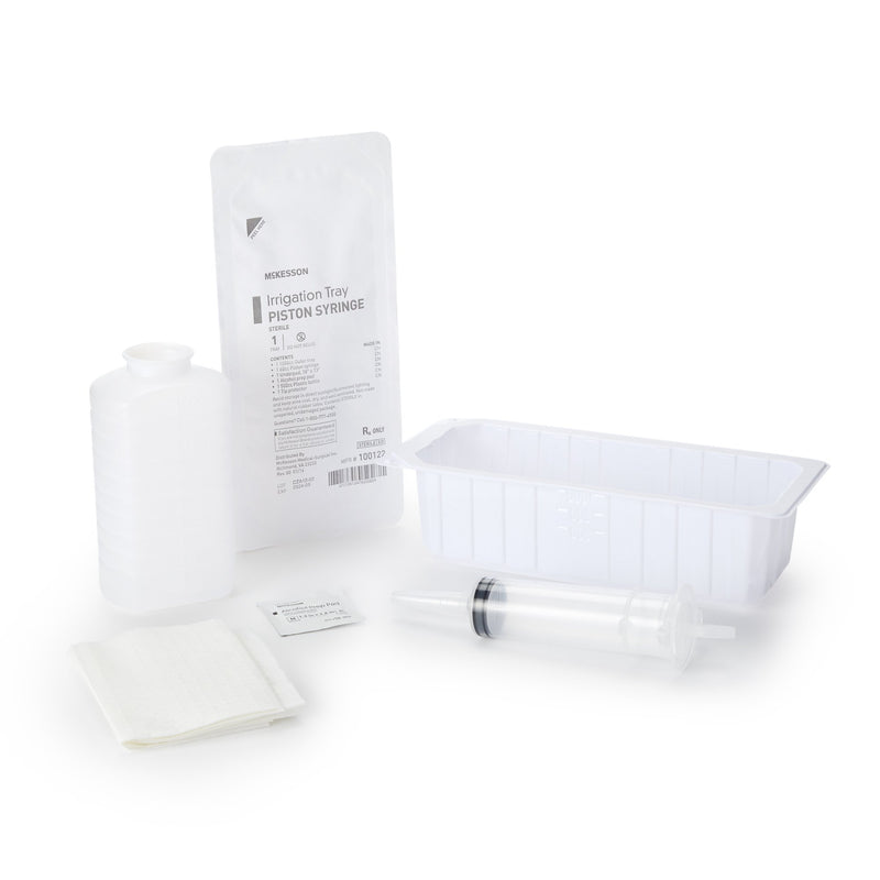 MCKESSON IRRIGATION TRAY WITH PISTON SYRINGE, SOLD AS 20/CASE MCKESSON 100122