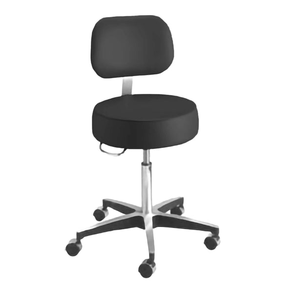 MCKESSON PNEUMATIC EXAM STOOL WITH BACKREST, SOLD AS 1/EACH MCKESSON 81-11001BUS393
