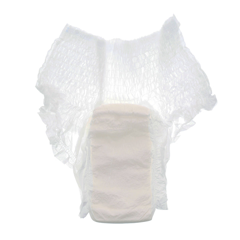 Simplicity Unisex Adult Disposable Underwear, Moderate Absorbency, White, Large, 44 to 54 Inch Waist 18/BAG -1845