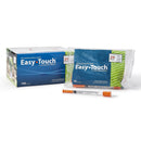 EASYTOUCH™ STANDARD INSULIN 1CC SYRINGE WITH NEEDLE, 29 GAUGE, 1/2 INCH LENGTH, SOLD AS 500/CASE MHC 829155