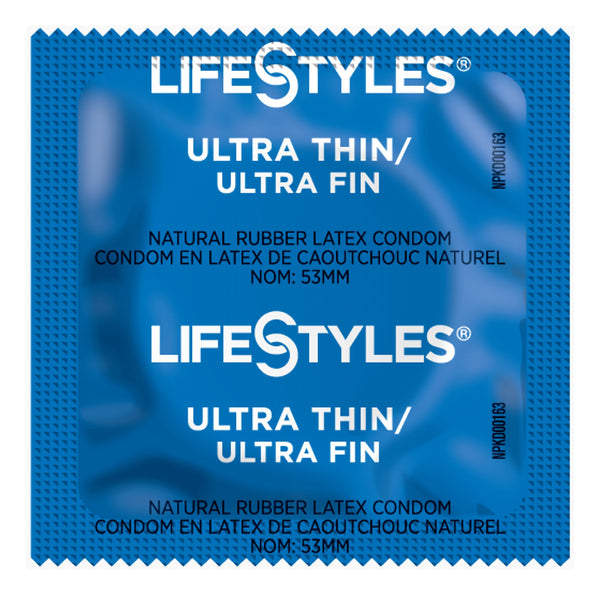 LIFESTYLES® ULTRA THIN LUBRICATED LATEX CONDOM, SOLD AS 1/CASE SXWELL 310161