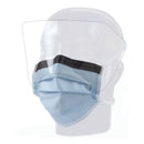 PRECEPT® FLUIDGARD® LEVEL 3 SURGICAL MASK WITH ANTI-FOG/GLARE EYE SHIELD, SOLD AS 25/BOX ASPEN 15331