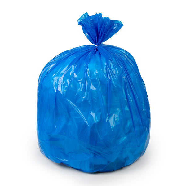 COLONIAL BAG RECYCLING BAGS, BLUE, 15 GAL., SOLD AS 1/CASE COLONIAL CCB15GAL