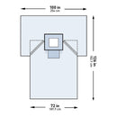 MCKESSON STERILE CHEST DRAPE, 100 X 72 X 126 INCH, SOLD AS 12/CASE MCKESSON 183-I80-05122G-S