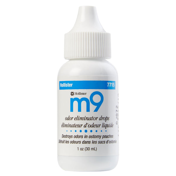 M9 ODOR ELIMINATOR DROPS, 1 OZ. BOTTLE, UNSCENTED, SOLD AS 12/BOX HOLLISTER 7715