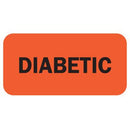 LABEL, DIABETIC FLURSNT RED 11/2"X3/4" (250/RL) TABBIE, 1/RL