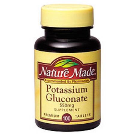 NATURE MADE® POTASSIUM GLUCONATE DIETARY SUPPLEMENT, SOLD AS 1/BOTTLE PHARMAVITE 03160401358