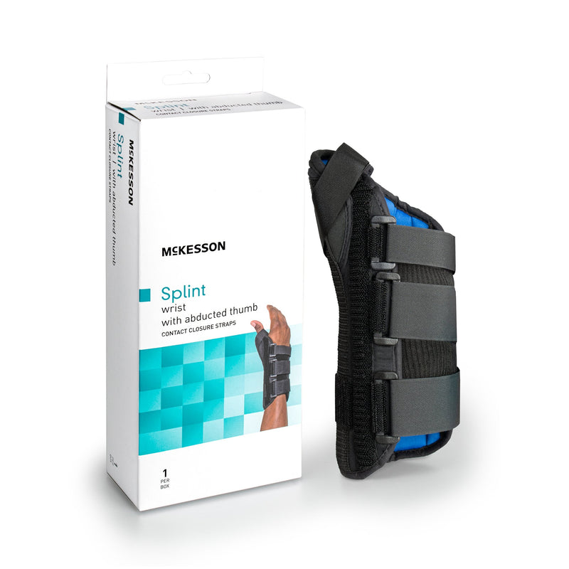 MCKESSON RIGHT WRIST SPLINT WITH ABDUCTED THUMB, LARGE, SOLD AS 1/EACH MCKESSON 155-81-87307