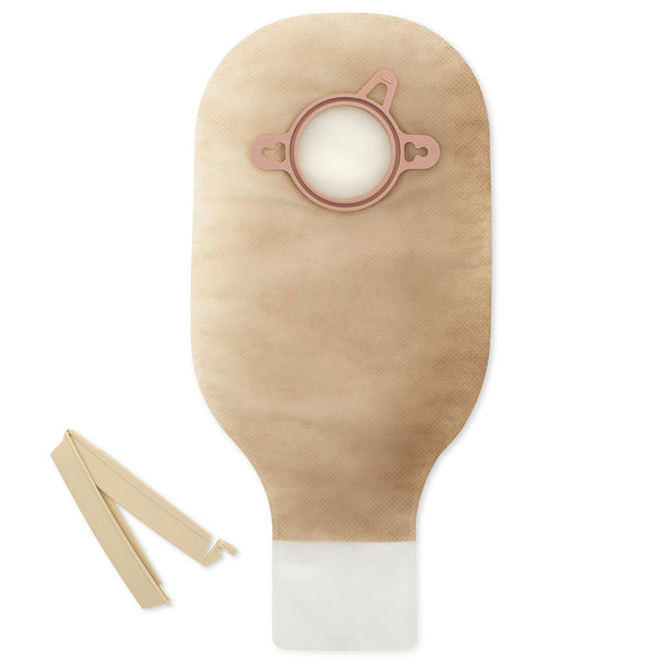 NEW IMAGE™ 2-PIECE ULTRA-CLEAR OSTOMY POUCH, PRE-CUT TO FIT 44 MM, GREEN MATCH, SOLD AS 10/BOX HOLLISTER 18172