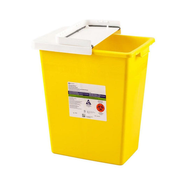 SHARPSAFETY™ CHEMOTHERAPY WASTE CONTAINER, 2 GALLON, 10 X 10½ X 7¼ INCH, SOLD AS 20/CASE CARDINAL 8982