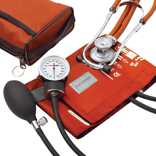 MCKESSON BLOOD PRESSURE COMBO KIT WITH SPRAGUE STETHOSCOPE, ORANGE, SIZE 11, SOLD AS 1/EACH MCKESSON 768-641-11AORMM