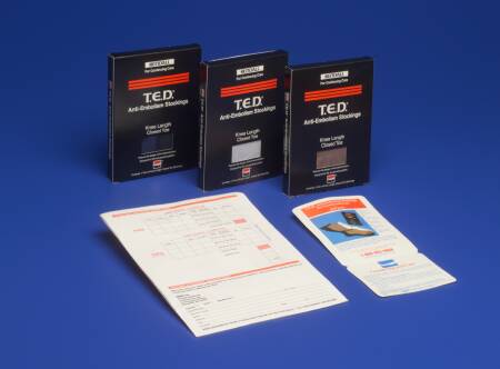 T.E.D.™ KNEE HIGH ANTI-EMBOLISM STOCKINGS, MEDIUM / LONG, BLACK, SOLD AS 12/CASE CARDINAL 4573