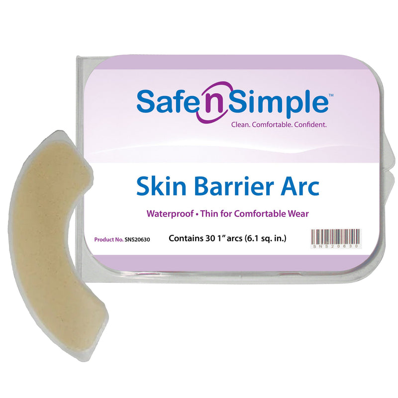 SAFE N' SIMPLE SKIN BARRIER ARC, SOLD AS 30/TRAY SAFE SNS20630