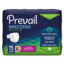 PREVAIL® BREEZERS® ULTIMATE ABSORBENCY INCONTINENCE BRIEFS, EXTRA LARGE, SOLD AS 4/CASE FIRST PVB-014/1