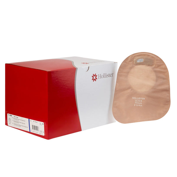 NEW IMAGE™ 18394 TWO-PIECE BEIGE OSTOMY POUCH, PRE-CUT TO FIT 70 MM STOMAS, BLUE, SOLD AS 60/BOX HOLLISTER 18394