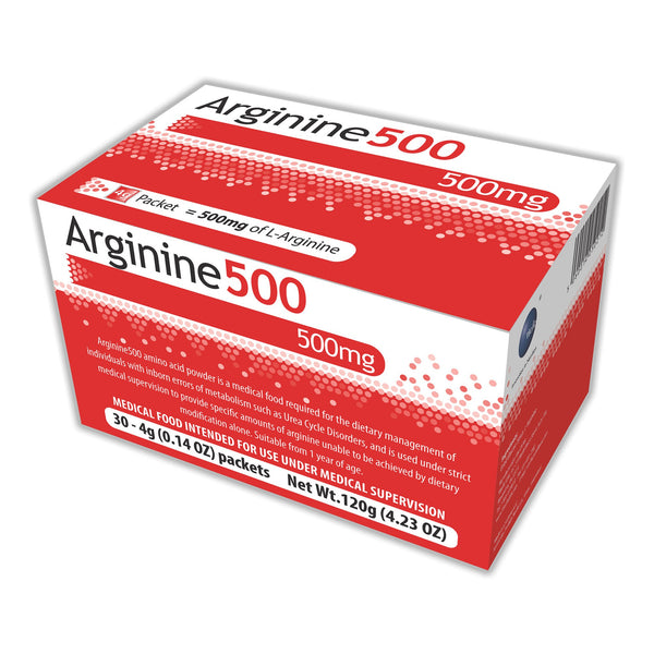 ARGININE 500 AMINO ACID MEDICAL FOOD FOR MANAGEMENT OF METABOLISM INBORN ERRORS, SOLD AS 30/CASE VITAFLO 812539020820