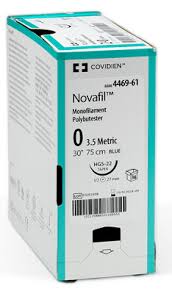 SUTURE, REVERSE CUTTING, SIZE 6-0, BLUE, 18", NEEDLE C-13, 3/8 CIRCLE, 1 DZ/BX, SOLD AS BOX MEDTRONIC/MINIMALLY 10000446