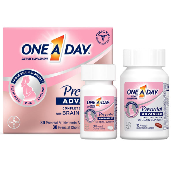 ONE A DAY PRENATAL ADVANCED SOFTGELS AND TABLETS, SOLD AS 1/BOTTLE BAYER 1650058657