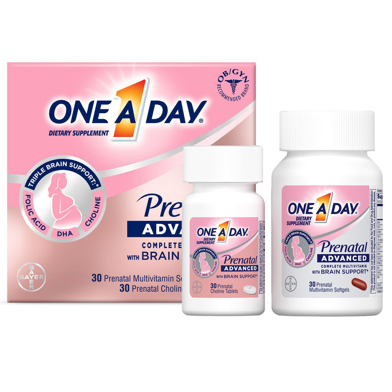 ONE A DAY PRENATAL ADVANCED SOFTGELS AND TABLETS, SOLD AS 1/BOTTLE BAYER 1650058657