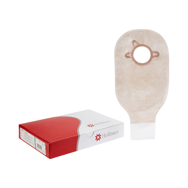 NEW IMAGE™ 2-PIECE TRANSPARENT COLOSTOMY POUCH, PRE-CUT FOR 44 MM, GREEN MATCH, SOLD AS 10/BOX HOLLISTER 18102