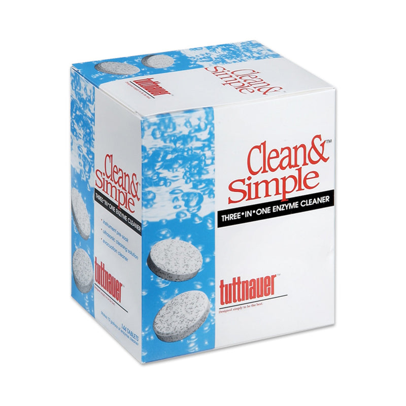 CLEAN & SIMPLE ULTRASONIC / ENZYMATIC SOLUTION, SOLD AS 144/BOX TUTTNAUER CS0144