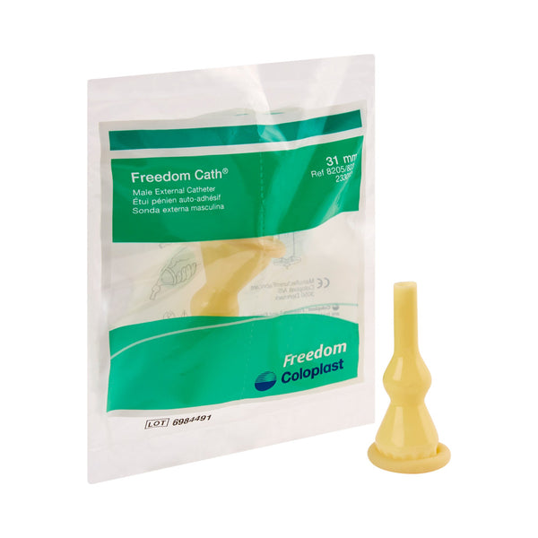 FREEDOM CATH® CLEAR MALE EXTERNAL CATHETER, 31MM, INTERMEDIATE SIZE, SOLD AS 100/BOX COLOPLAST 8205