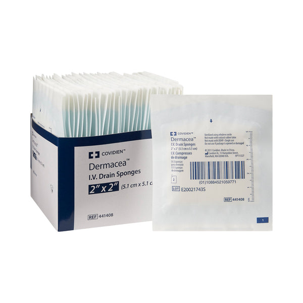 DERMACEA™ I.V. DRESSING, 2 X 2 INCH, 6-PLY, SOLD AS 35/BOX CARDINAL 441408