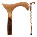BRAZOS™ TWISTED HICKORY CANE, 37-INCH HEIGHT, SOLD AS 1/EACH MABIS 502-3000-0086