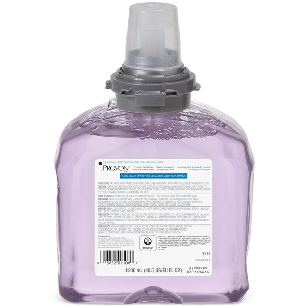 GOJO PROVON FOAMING HANDWASH, 1,200 ML DISPENSER, REFILL BOTTLE, CRANBERRY SCENT, SOLD AS 1/EACH GOJO 5385-02