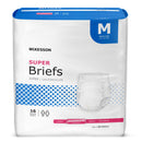 MCKESSON SUPER MODERATE ABSORBENCY INCONTINENCE BRIEFS, MEDIUM, SOLD AS 96/CASE MCKESSON BR30643