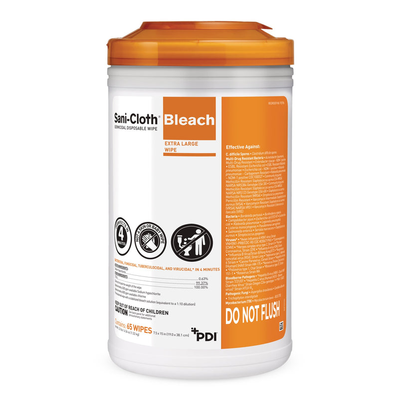 SANI-CLOTH® SURFACE DISINFECTANT CLEANER, 65 WIPES PER CANISTER, SOLD AS 1/CAN PROFESSIONAL P25784