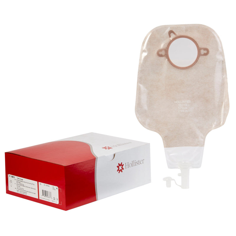 NEW IMAGE™ 18013 2-PIECE ULTRA CLEAR OSTOMY POUCH, PRE-CUT TO FIT 57 MM, RED, SOLD AS 10/BOX HOLLISTER 18013