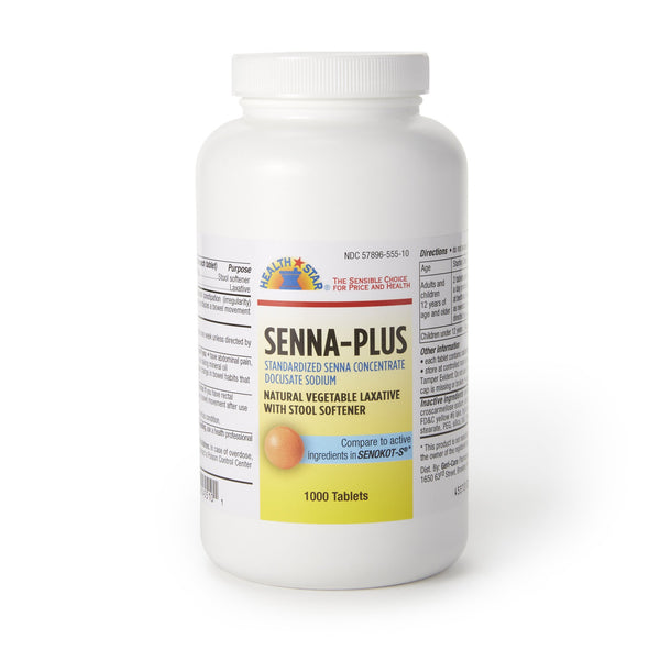 GERI-CARE® SENNA PLUS DOCUSATE SODIUM / SENNOSIDES STOOL SOFTENER, SOLD AS 12/CASE GERI-CARE 455-10-HST