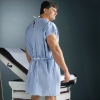 ENDUROWEAR® PATIENT EXAM GOWN, LARGE, BLUE, SOLD AS 25/CASE GRAHAM 70261N