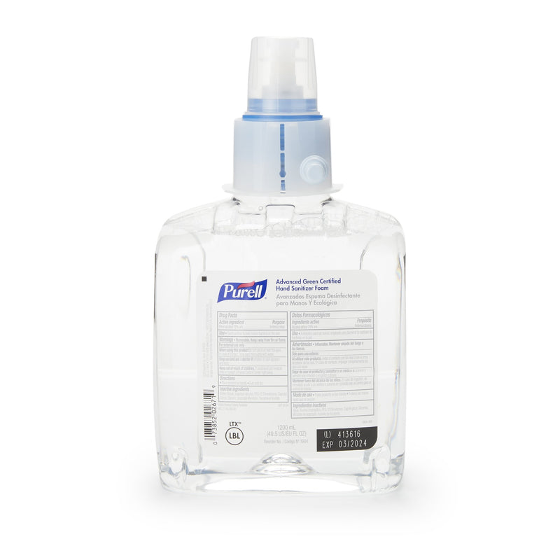 PURELL® ADVANCED FOAMING HAND SANITIZER 1200 ML DISPENSER REFILL BOTTLE, SOLD AS 1/EACH GOJO 1904-02